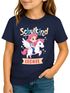 Kinder Mädchen T-Shirt Schulanfang 2025 mit Name personalisiert Pegasus Design Geschenk für Märchen und Pferdefans Einschulunsgeschenk SpecialMe®preview
