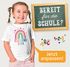 Kinder Mädchen T-Shirt Schulanfang 2025 mit Regenbogen Jahreszahl personalisiert Schulkind SpecialMe®preview