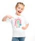 Kinder Mädchen T-Shirt Schulanfang 2025 mit Regenbogen Jahreszahl personalisiert Schulkind SpecialMe®preview