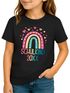 Kinder Mädchen T-Shirt Schulanfang 2025 mit Regenbogen Jahreszahl personalisiert Schulkind SpecialMe®preview