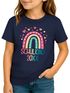 Kinder Mädchen T-Shirt Schulanfang 2025 mit Regenbogen Jahreszahl personalisiert Schulkind SpecialMe®preview