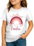 Kinder Mädchen T-Shirt Schulanfang 2025 Regenbogen mit Name Jahreszahl personalisiert Schulkind Geschenkidee Erstklässler SpecialMe®preview
