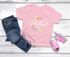 Kinder Mädchen T-Shirt Schulanfang 2025 Schulkind personalisiert Jahreszahl Jahr Blumenkranz SpecialMe®preview