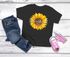 Kinder Mädchen T-Shirt Schulanfang 2025 Sonnenblume Schulkind Wunschname Geschenkidee 1. Schultag SpecialMe®preview