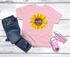 Kinder Mädchen T-Shirt Schulanfang 2025 Sonnenblume Schulkind Wunschname Geschenkidee 1. Schultag SpecialMe®preview