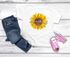 Kinder Mädchen T-Shirt Schulanfang 2025 Sonnenblume Schulkind Wunschname Geschenkidee 1. Schultag SpecialMe®preview