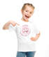 Kinder Mädchen T-Shirt Schulanfang 2026 mit Name Jahreszahl Smile Gesicht Icon personalisiert Schulkind Geschenkidee Erste Klasse SpecialMe®preview