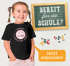 Kinder Mädchen T-Shirt Schulanfang 2026 mit Name Jahreszahl Smile Gesicht Icon personalisiert Schulkind Geschenkidee Erste Klasse SpecialMe®preview