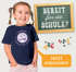 Kinder Mädchen T-Shirt Schulanfang 2026 mit Name Jahreszahl Smile Gesicht Icon personalisiert Schulkind Geschenkidee Erste Klasse SpecialMe®preview