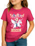 Kinder Mädchen T-Shirt Schulanfang 2026 mit Name personalisiert Pegasus Design Geschenk für Märchen und Pferdefans Einschulunsgeschenk SpecialMe®preview