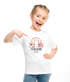 Kinder Mädchen T-Shirt Schulanfang 2026 Schulkind personalisiert Wunschname Regenbogen Blumen SpecialMe®preview