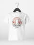 Kinder Mädchen T-Shirt Schulanfang 2026 Schulkind personalisiert Wunschname Regenbogen Blumen SpecialMe®preview