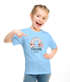 Kinder Mädchen T-Shirt Schulanfang 2026 Schulkind personalisiert Wunschname Regenbogen Blumen SpecialMe®preview