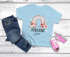 Kinder Mädchen T-Shirt Schulanfang 2026 Schulkind personalisiert Wunschname Regenbogen Blumen SpecialMe®preview