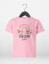 Kinder Mädchen T-Shirt Schulanfang 2026 Schulkind personalisiert Wunschname Regenbogen Blumen SpecialMe®preview