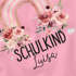 Kinder Mädchen T-Shirt Schulanfang 2026 Schulkind personalisiert Wunschname Regenbogen Blumen SpecialMe®preview