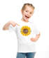 Kinder Mädchen T-Shirt Schulanfang 2026 Sonnenblume Schulkind Wunschname Geschenkidee 1. Schultag SpecialMe®preview