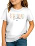Kinder Mädchen T-Shirt Schulanfang Aufdruck Schulkind mit Name Jahreszahl personalisiert Geschenk Einschulung 2025 SpecialMe®preview