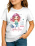 Kinder Mädchen T-Shirt Schulanfang Meerjungfrau Schulkind personalisiert Wunschname Geschenk Einschulung SpecialMe®preview