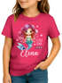 Kinder Mädchen T-Shirt Schulanfang Meerjungfrau Schulkind personalisiert Wunschname Geschenk Einschulung SpecialMe®preview