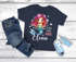 Kinder Mädchen T-Shirt Schulanfang Meerjungfrau Schulkind {variation3} Jahreszahl personalisiert Wunschname Geschenk Einschulung SpecialMe®preview
