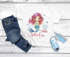 Kinder Mädchen T-Shirt Schulanfang Meerjungfrau Schulkind {variation3} Jahreszahl personalisiert Wunschname Geschenk Einschulung SpecialMe®preview