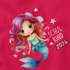 Kinder Mädchen T-Shirt Schulanfang Meerjungfrau Schulkind {variation3} Jahreszahl personalisiert Wunschname Geschenk Einschulung SpecialMe®preview