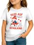 Kinder Mädchen T-Shirt Schulanfang mit Fuchs Aufdruck und Spruch Ich bin Schulkind Einschulung 2025 Geschenk SpecialMe®preview