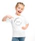 Kinder Mädchen T-Shirt Schulanfang mit Name Jahreszahl personalisiert Blumen Print Aufdruck Schulkind 2025 SpecialMe®preview