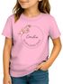 Kinder Mädchen T-Shirt Schulanfang mit Name Jahreszahl personalisiert Blumen Print Aufdruck Schulkind 2025 SpecialMe®preview