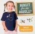 Kinder Mädchen T-Shirt Schulanfang mit Name Jahreszahl personalisiert Blumen Print Aufdruck Schulkind 2025 SpecialMe®preview