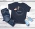Kinder Mädchen T-Shirt Schulanfang mit Name Jahreszahl personalisiert Blumen Print Aufdruck Schulkind 2025 SpecialMe®preview