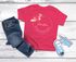 Kinder Mädchen T-Shirt Schulanfang mit Name Jahreszahl personalisiert Blumen Print Aufdruck Schulkind 2025 SpecialMe®preview
