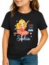 Kinder Mädchen T-Shirt Schulanfang mit Name Jahreszahl personalisiert Fee, Balett Tänzerin Prinzessin Schriftzug Schulkind 2025 SpecialMe®preview