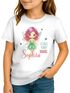 Kinder Mädchen T-Shirt Schulanfang mit Name Jahreszahl personalisiert Fee, Balett Tänzerin Prinzessin Schriftzug Schulkind 2025 SpecialMe®preview