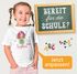 Kinder Mädchen T-Shirt Schulanfang mit Name Jahreszahl personalisiert Fee, Balett Tänzerin Prinzessin Schriftzug Schulkind 2025 SpecialMe®preview