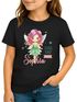 Kinder Mädchen T-Shirt Schulanfang mit Name Jahreszahl personalisiert Fee, Balett Tänzerin Prinzessin Schriftzug Schulkind 2025 SpecialMe®preview