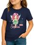 Kinder Mädchen T-Shirt Schulanfang mit Name Jahreszahl personalisiert Fee, Balett Tänzerin Prinzessin Schriftzug Schulkind 2025 SpecialMe®preview