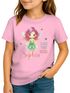 Kinder Mädchen T-Shirt Schulanfang mit Name Jahreszahl personalisiert Fee, Balett Tänzerin Prinzessin Schriftzug Schulkind 2025 SpecialMe®preview