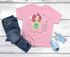 Kinder Mädchen T-Shirt Schulanfang mit Name Jahreszahl personalisiert Fee, Balett Tänzerin Prinzessin Schriftzug Schulkind 2025 SpecialMe®preview