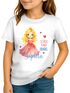 Kinder Mädchen T-Shirt Schulanfang mit Name Jahreszahl personalisiert Fee, Balett Tänzerin Prinzessin Schriftzug Schulkind 2025 SpecialMe®preview