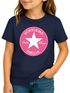 Kinder Mädchen T-Shirt Schulanfang mit Name personalisiert Schulkind 2025 Schriftzug mit Stern und Wunschname SpecialMe®preview