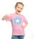 Kinder Mädchen T-Shirt Schulanfang mit Name personalisiert Schulkind 2026 Schriftzug mit Stern und Wunschname SpecialMe®preview