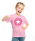 Kinder Mädchen T-Shirt Schulanfang mit Name personalisiert Schulkind 2026 Schriftzug mit Stern und Wunschname SpecialMe®preview