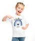Kinder Mädchen T-Shirt Schulanfang Regenbogen Herz mit Wunschname personalisiert Geschenk Schulkind 2025 SpecialMe®preview