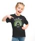Kinder Mädchen T-Shirt Schulanfang Regenbogen Herz mit Wunschname personalisiert Geschenk Schulkind 2025 SpecialMe®preview