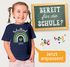 Kinder Mädchen T-Shirt Schulanfang Regenbogen Herz mit Wunschname personalisiert Geschenk Schulkind 2025 SpecialMe®preview