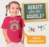 Kinder Mädchen T-Shirt Schulanfang Regenbogen Herz mit Wunschname personalisiert Geschenk Schulkind 2025 SpecialMe®preview