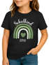 Kinder Mädchen T-Shirt Schulanfang Regenbogen Herz mit Wunschname personalisiert Geschenk Schulkind 2026 SpecialMe®preview