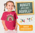Kinder Mädchen T-Shirt Schulanfang Regenbogen Herz mit Wunschname personalisiert Geschenk Schulkind 2026 SpecialMe®preview